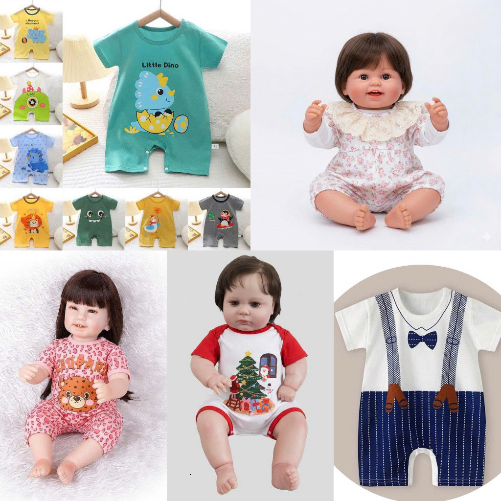 [Đủ mẫu] Bộ Quần Áo Dành Cho Búp Bê Reborn 55-60cm (22-24 inch) - Giao Ngẫu Nhiên (KHÔNG KÈM DOLL)