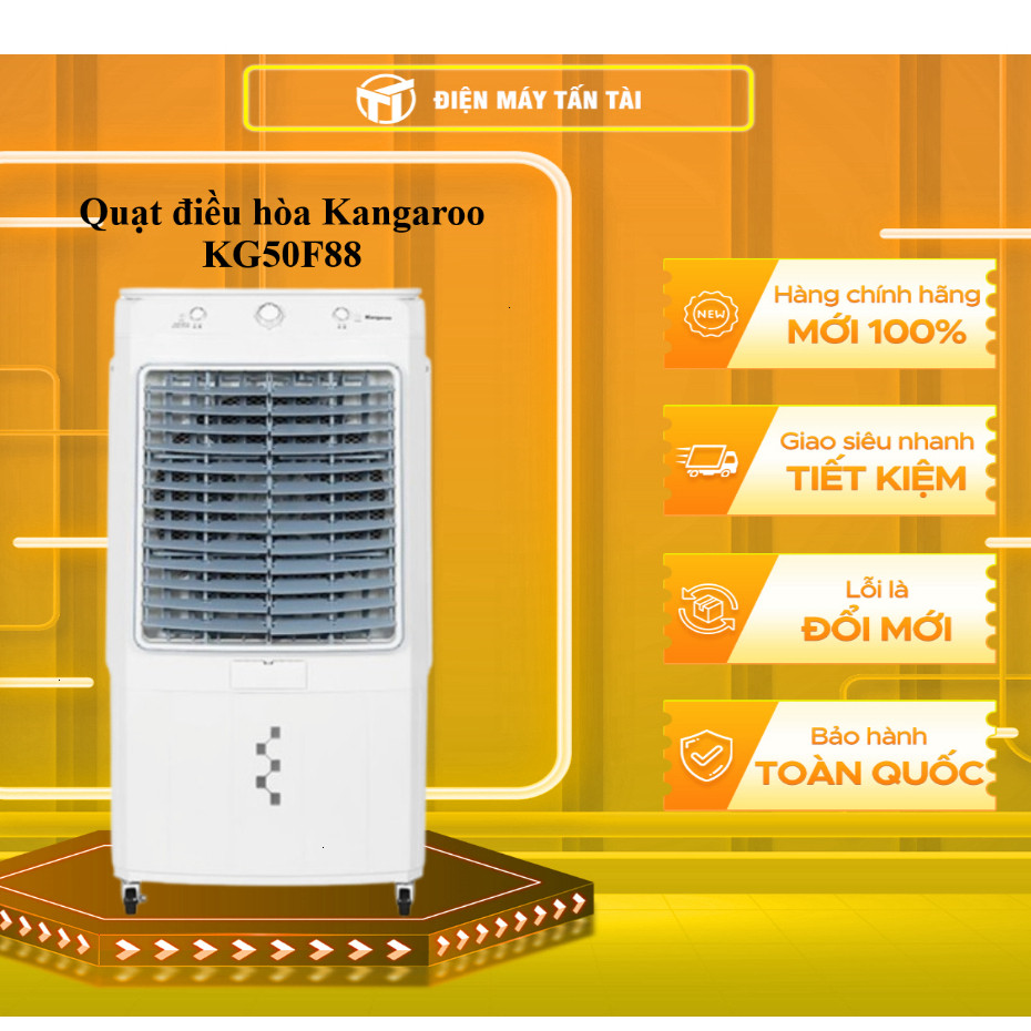 [ (TOÀN QUỐC) - KG50F88 - Quạt điều hòa Kangaroo KG50F88 - Có hộp đá khô làm mát ]