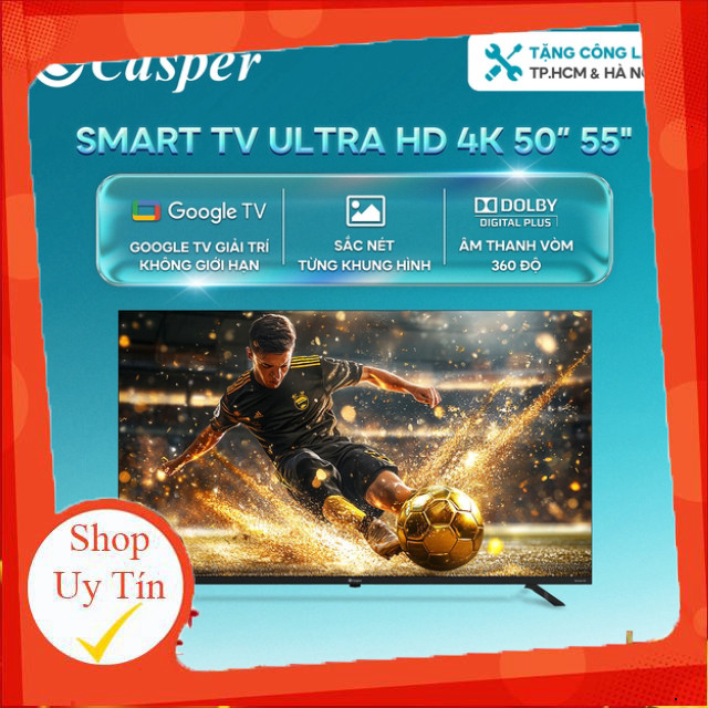 ( Smart Tivi Casper Ultra HD 4K 50inch / 55 inch - D50UGC620 / D50UGC620 - Chính hãng )