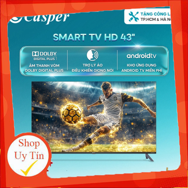 ( Smart Android Tivi Casper 43 inch Full HD - E43FAC110 - Chính hãng - Bảo hành 2 năm )
