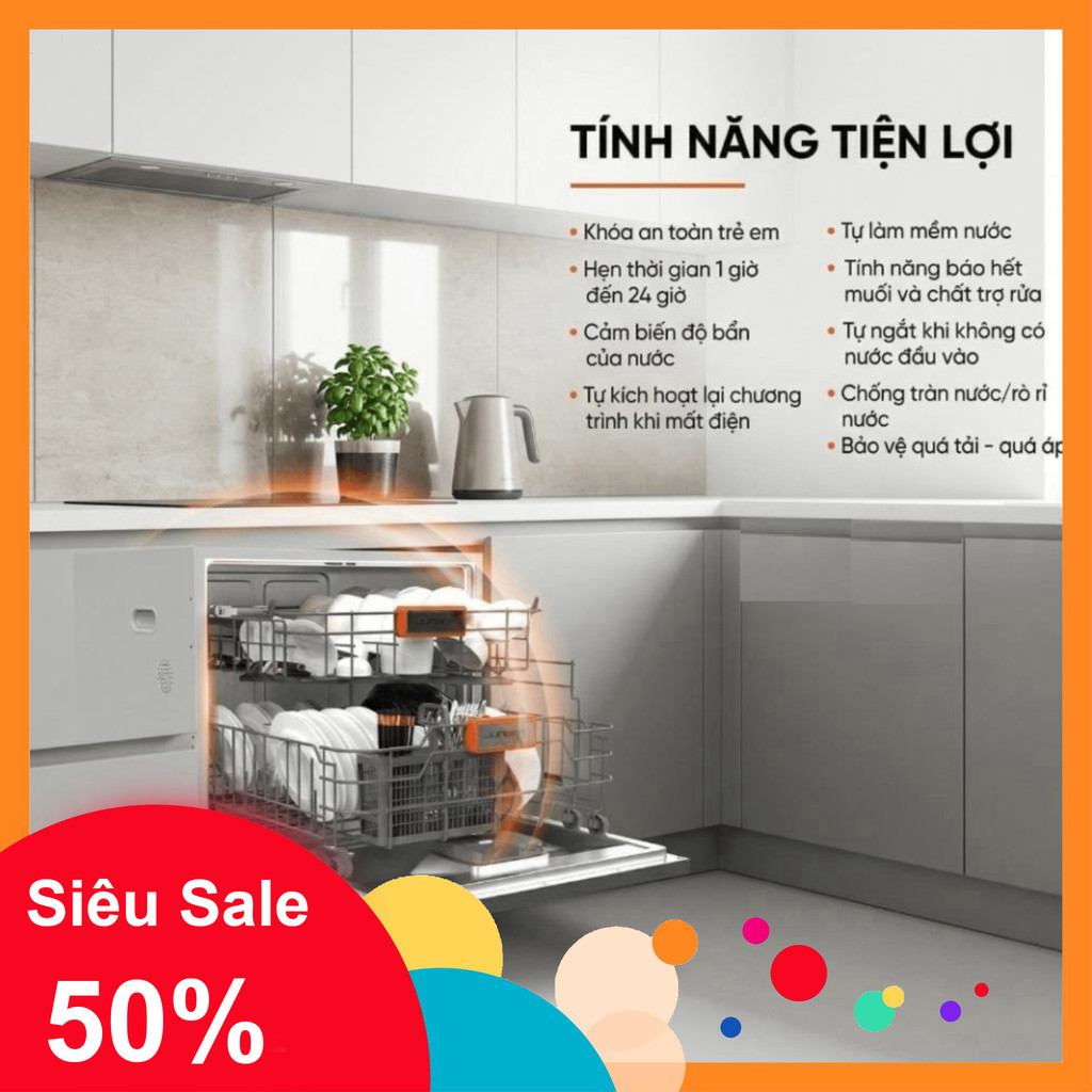 nhắn shop nhận voucher_ EFC3862MS   New 2026 | Máy Rửa Chén Electrolux EFS6010BW/ EFC3862MS 8 Bộ  Đờ