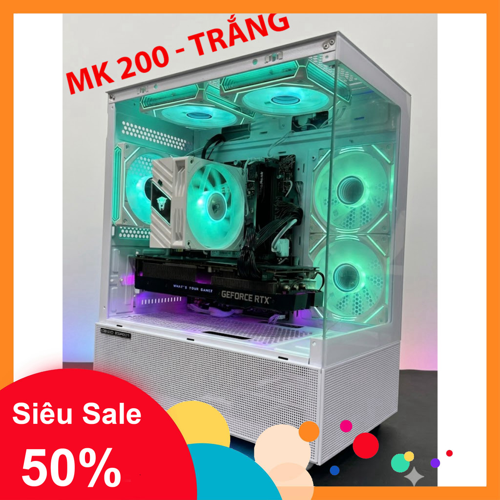 nhắn shop nhận voucher_ Cây Máy Tính,PC GAMING Asus B760M  F D4 + i5 12400F + RAM 16GB + CARD 2060 6