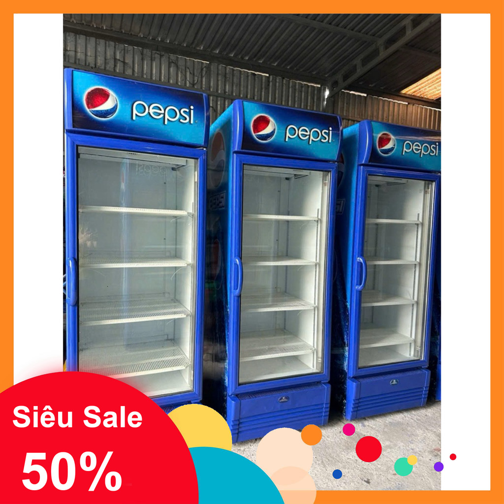 nhắn shop nhận voucher_ [Chỉ giao HCM chat trước khi đặt hàng] tủ mát Pepsi 620 lít giao hàng nhanh 