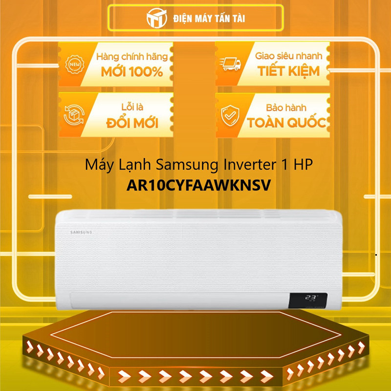 [ (TOÀN QUỐC) - AR10CYFAAWKNSV- Máy Lạnh Samsung Inverter 1.0HP AR10CYFAAWKNSV ]