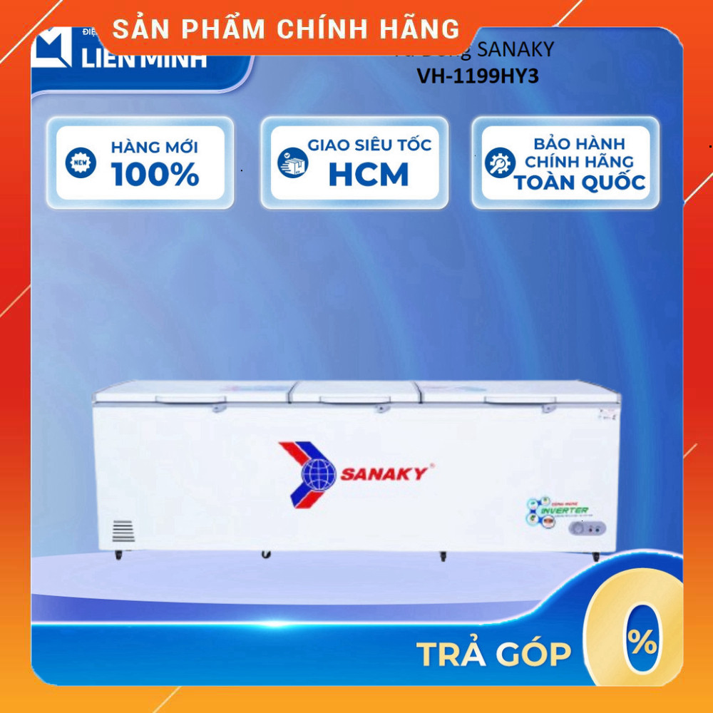 Sale Thiết Bị Điện Gia Dụng > Đồ gia dụng nhà bếp > Tủ đông: Tủ Đông SANAKY VH-1199HY3 1199L Bảo Hàn