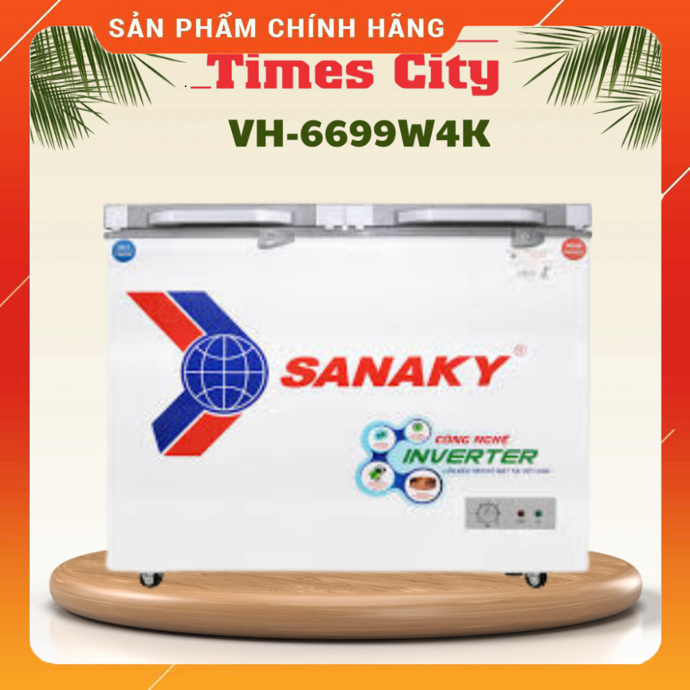 Sale Tủ đông Sanaky inverter 660 lít 2 Chế Độ Đông - Mát Mẫu tủ đông đa năng chính hãng Sanaky VH-66