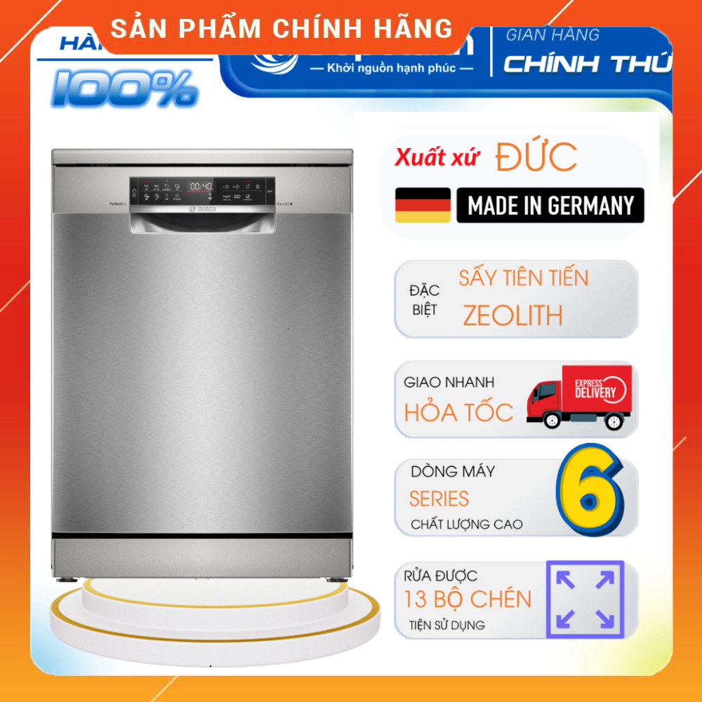 Sale Máy Rửa Chén BOSCH Series 6 SMS6ZCI00P/SMS6ZCI02P Sấy Zeolith 6 Tiệt Trứng Giữ Cầm ### Miễn phí