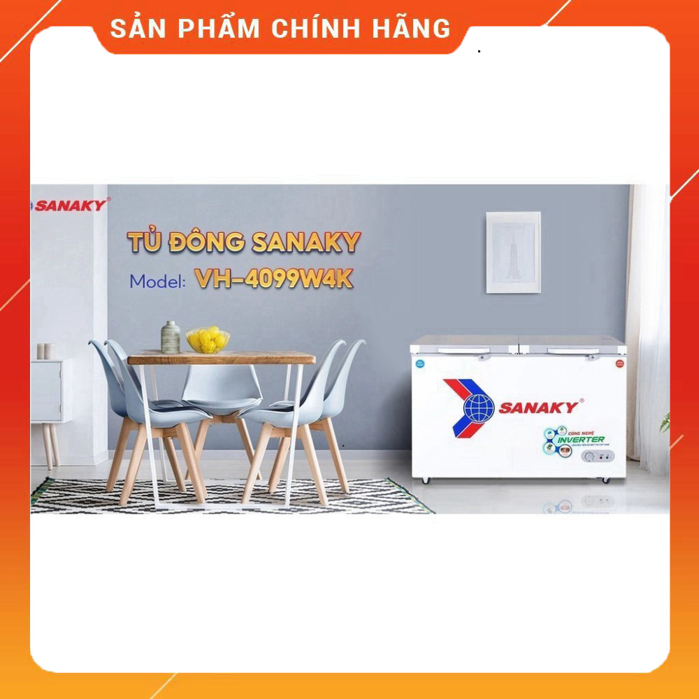 Sale Tủ ĐÔNG Sanaky VH-4099W4K 280 Lít 2 Cảm Biến Chế Độ Tiết Kiệm Điện Miễn phí lắp đặt.