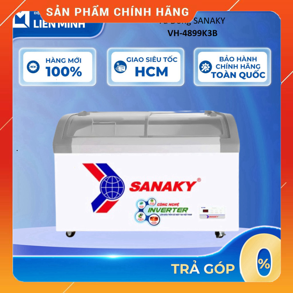 Sale Tủ Đông SANAKY VH-4899K3B Kích Thước Cao 1.8m 550L Hút Khóng 2 Cánh Mới X100% Chính Hãng Bảo Hà