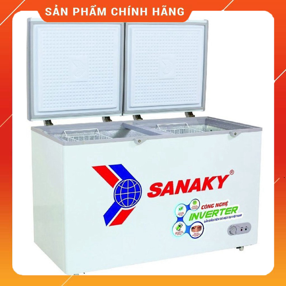 Sale Tủ Đông Sanaky VH-3699W1, 260L 2 Ngăn ĐÔNG MÁT Công Suất 240W Miễn phí lắp đặt.