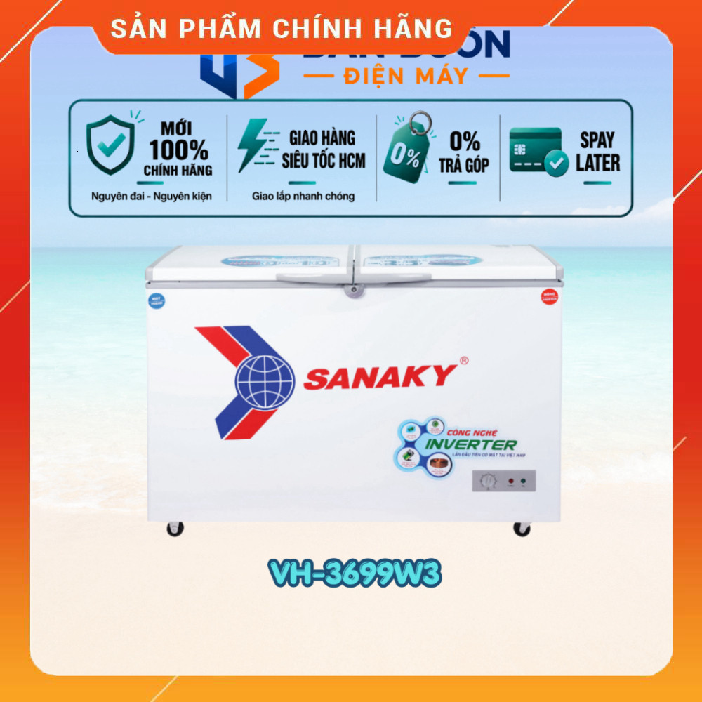 Sale Thiết Bị Điện Gia Dụng Thiết Bị Điện Gia Dụng Sản Phẩm Nội Dung Tủ Đông Sanaky VH-3699W3 260 Lí