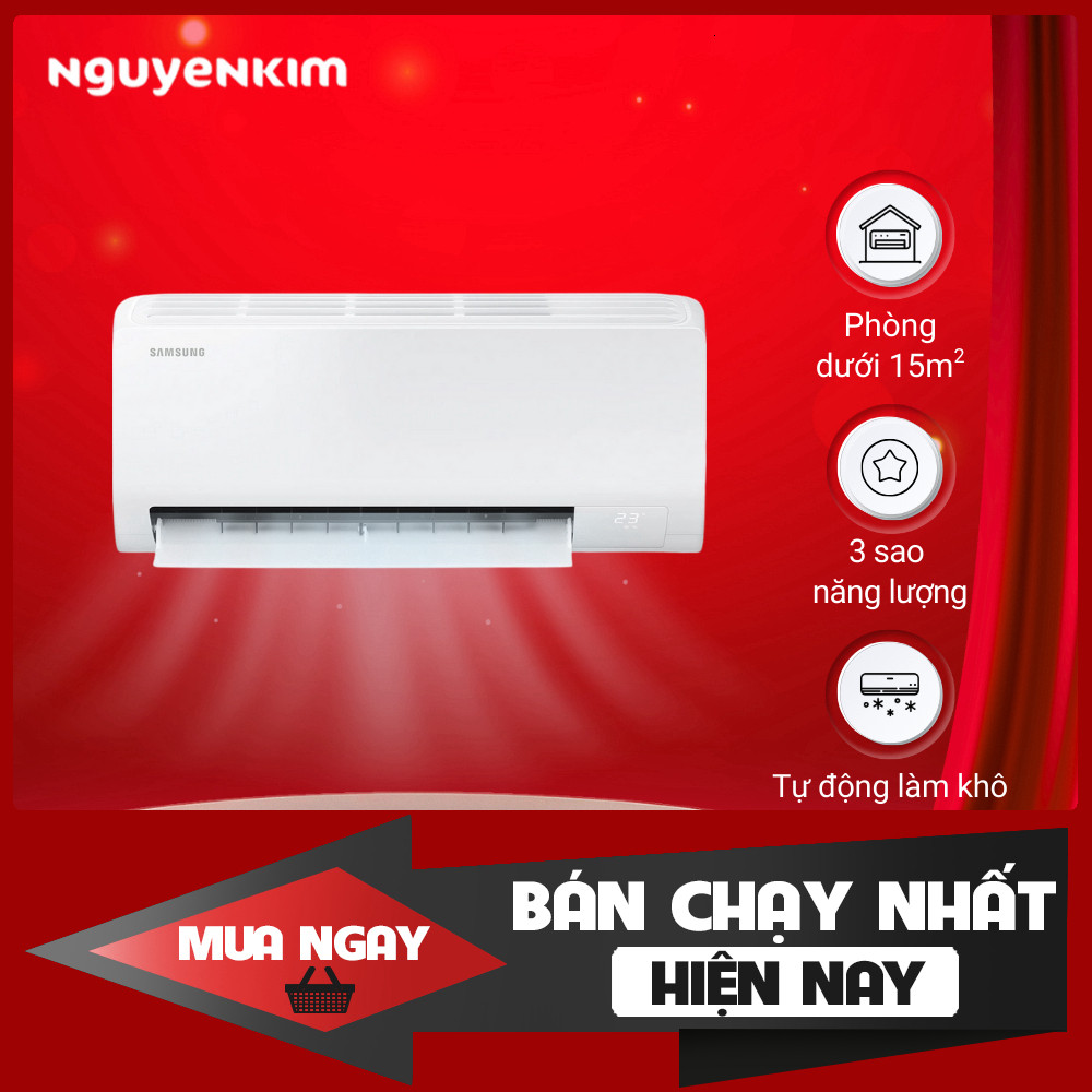 Máy Lạnh Samsung Inverter 1 HP AR10DYHZAWKNSV Đa Tiết Biến Nhiệt Tự Động Khử Mùi