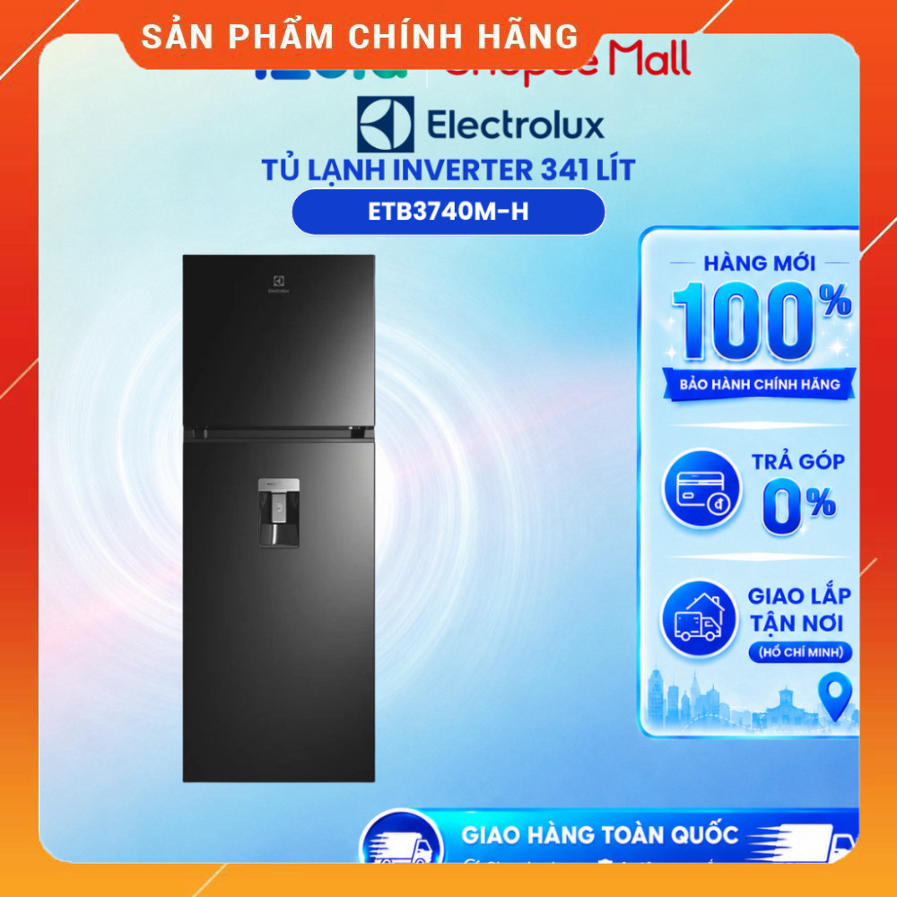 Sale  Tủ Lạnh Electrolux Inverter 341L ETB3740M-H - Hàng Chính Hãng Bảo Hành 24 Tháng Miễn phí lắp đ