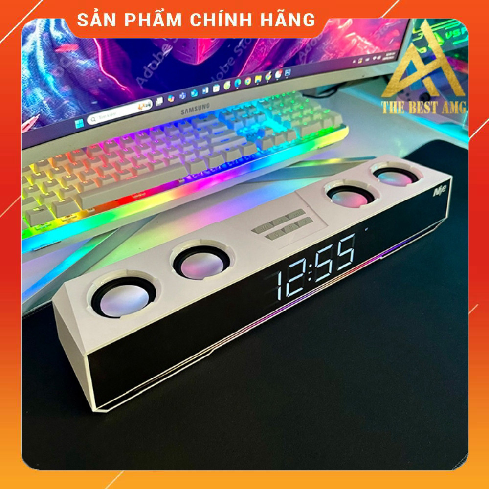 Sale Loa Soundbar Bluetooth Loa Máy Tính Pc NIYE V28 Led Rgb Màu Trắng Bass Cực Mạnh Description: Dà