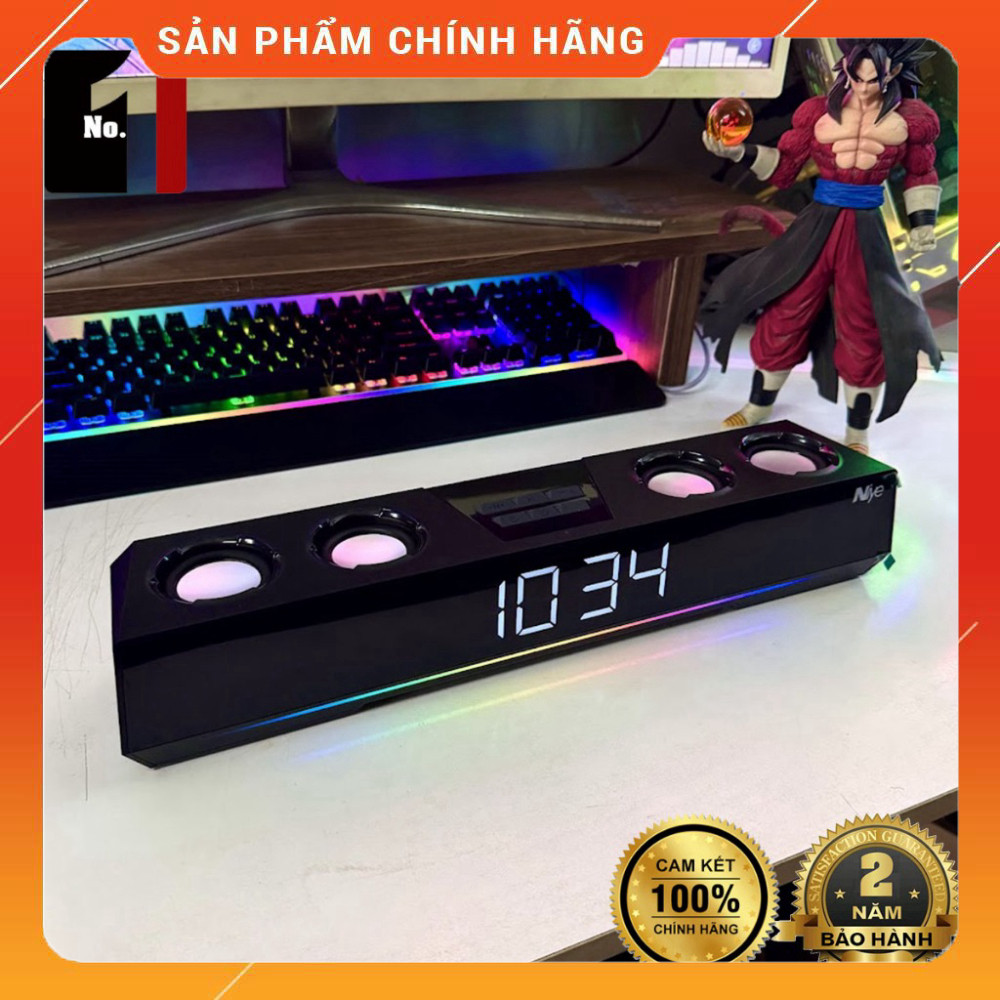 Sale Tích Hợp Loa Vi Tính Soundbar Bluetooth 4D V28 Led Rgb Âm Thanh Vòm Bass Mạnh Cho Máy Tính Gami