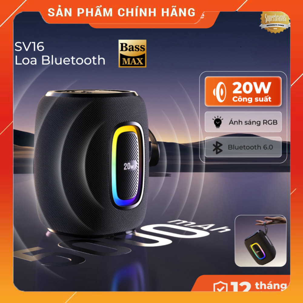 Sale Loa Bluetooth Olike SV16 Loa Di Động 20W RGB 6.0 5000mAh Miễn phí lắp đặt.