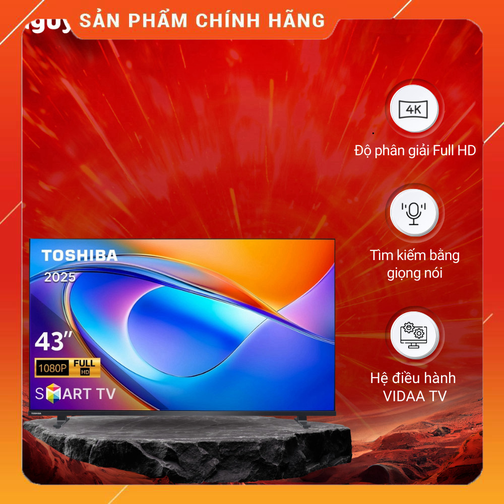 Sale  Tivi Toshiba Full HD 43 inch 43E31RP Kích thước Màn Hình: 43 inch Full HD Miễn phí lắp đặt.