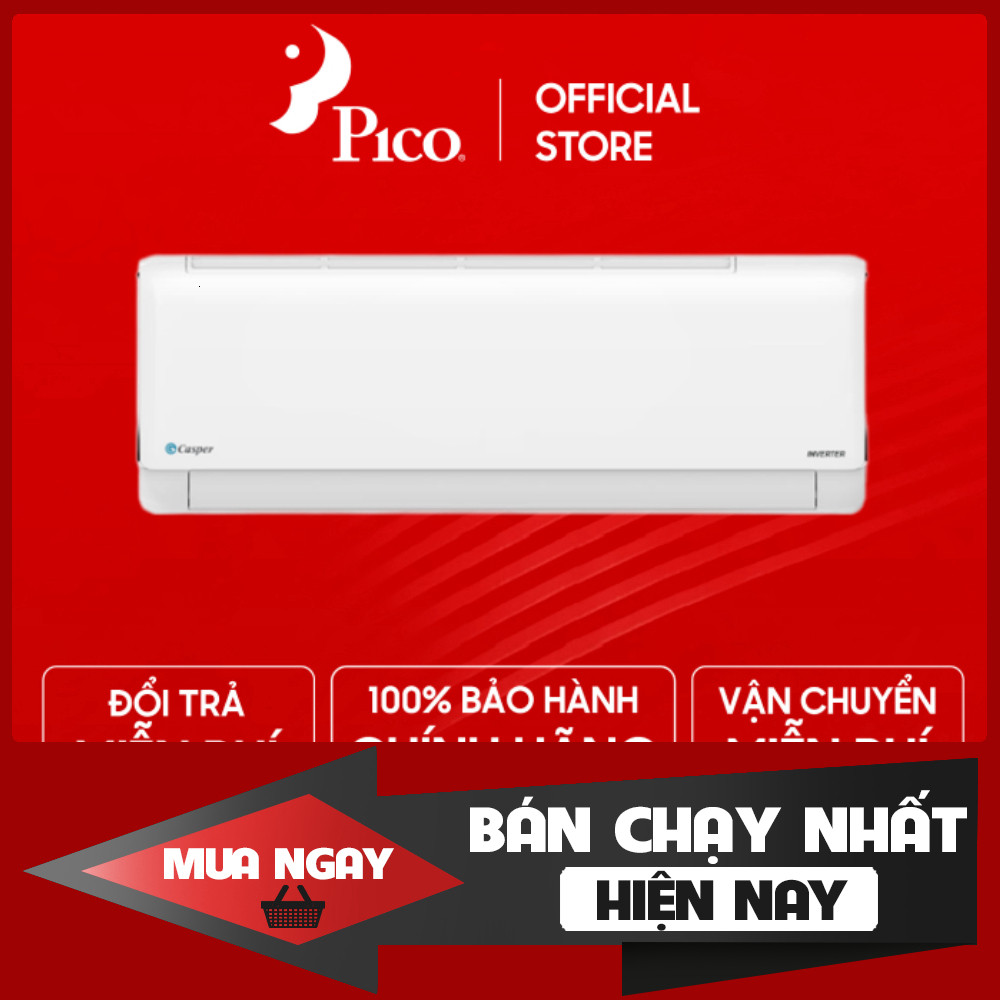 Tủ Lạnh 1 chiều Casper Inverter 9000 BTU 1 HP GC-09IB36 | JC-09IU36 Tạo Oxy Sạch Nước Mát