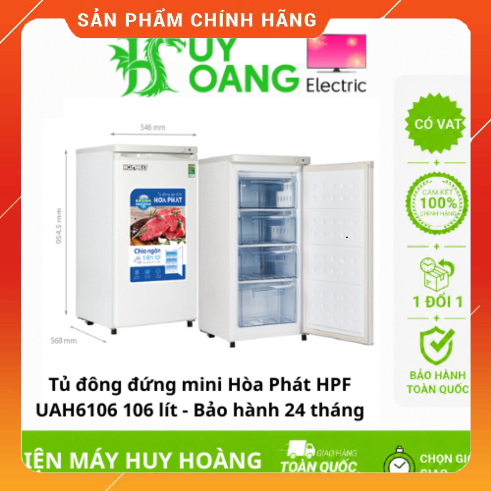 Sale Tủ Đông Hòa Phát HPF UAH6106 106 Lít Tính Năng Chữa Lạnh Tốt Cho Bếp Ăn Miễn phí lắp đặt.