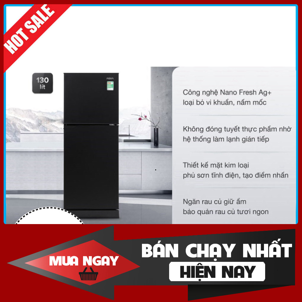 Tủ Lạnh Aqua 130 lít Inverter AQR-T150FA(BS) Tủ Bảo Chắn Lạnh Cực Sắt