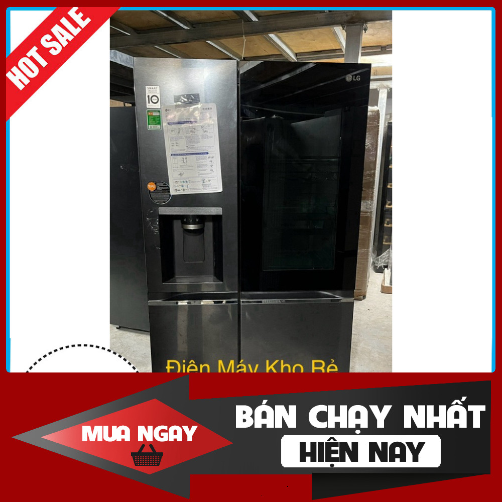 Tủ Lạnh Side By Side LG Inverter 635 lít InstaView GR-G257BL Giữ Nhạt Dưới Hạn