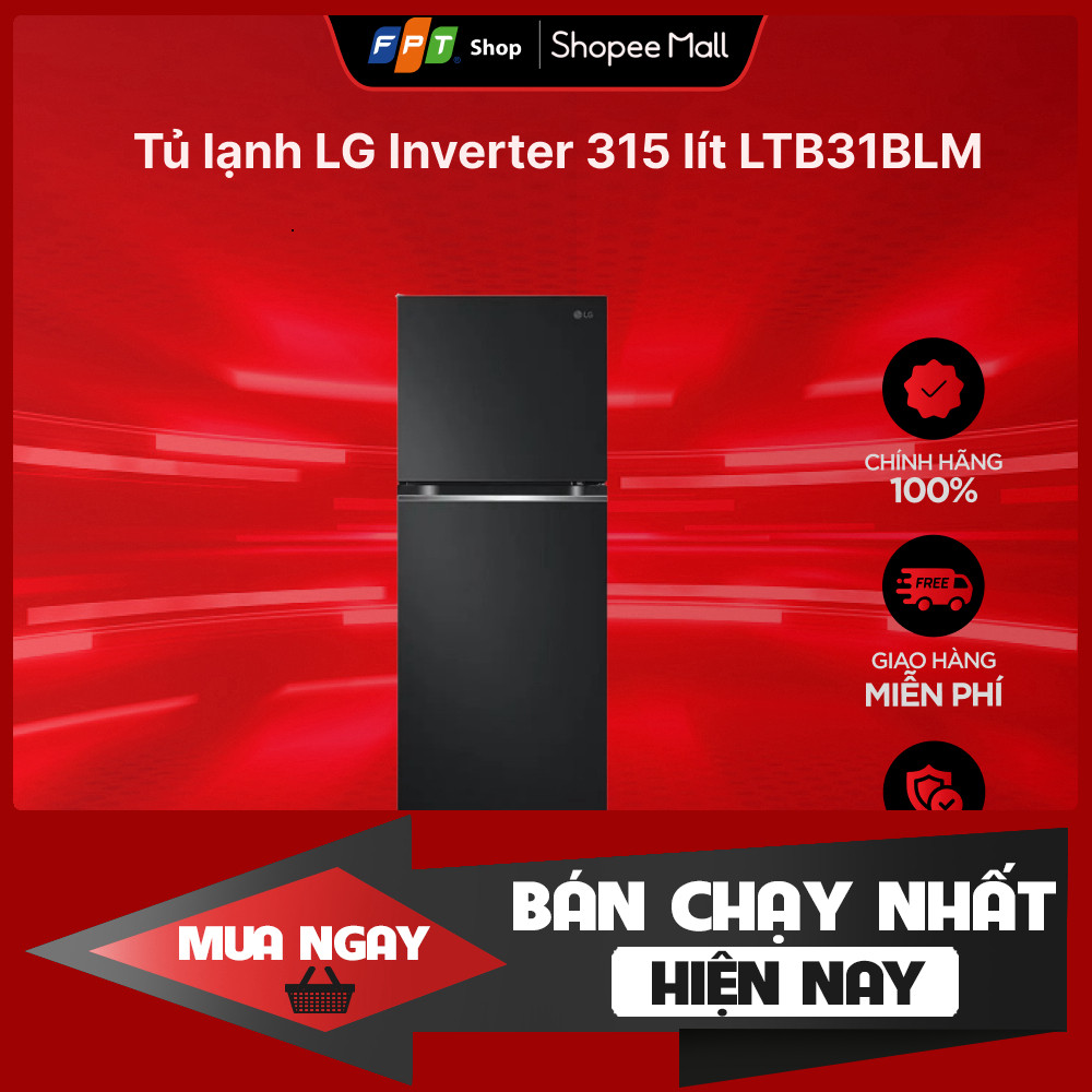 Đồng Hồ Điện Lớn LG Inverter 315L LTB31BLM Tiết Kiệm Điện Cho Gia Đình