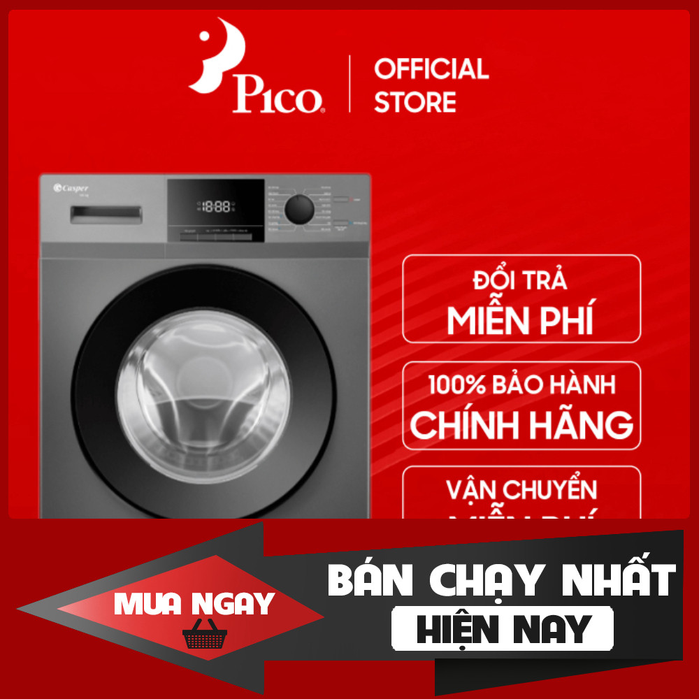 Máy Giặt Lồng Ngang Casper Inverter 10.5kg WF-105VG5 Giặt Tẩy Rửa Mềm Dẻo