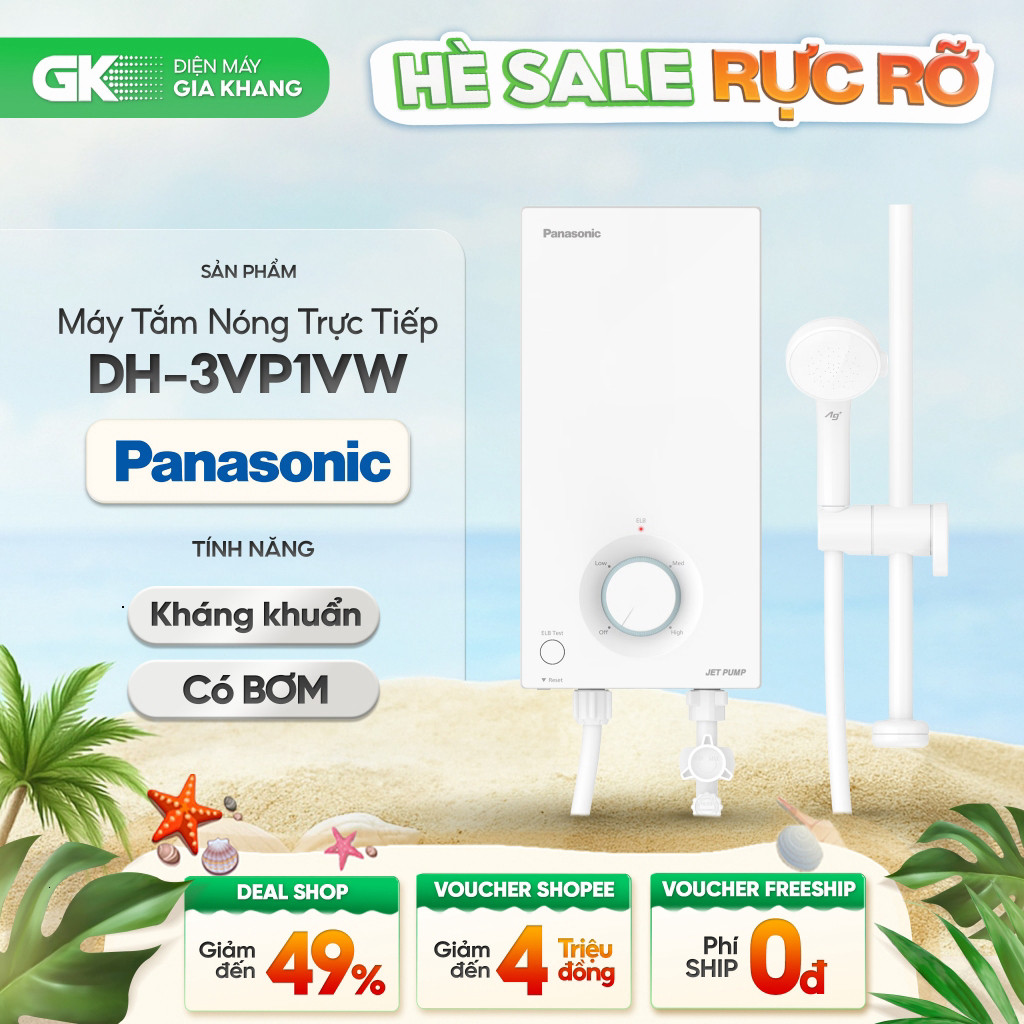 ( DH-3VS1VW | DH-3VP1VW | DH-4VP1VW | DH-4VS1VW - Máy Nước Nóng Trực Tiếp Panasonic [Toàn Quốc] )