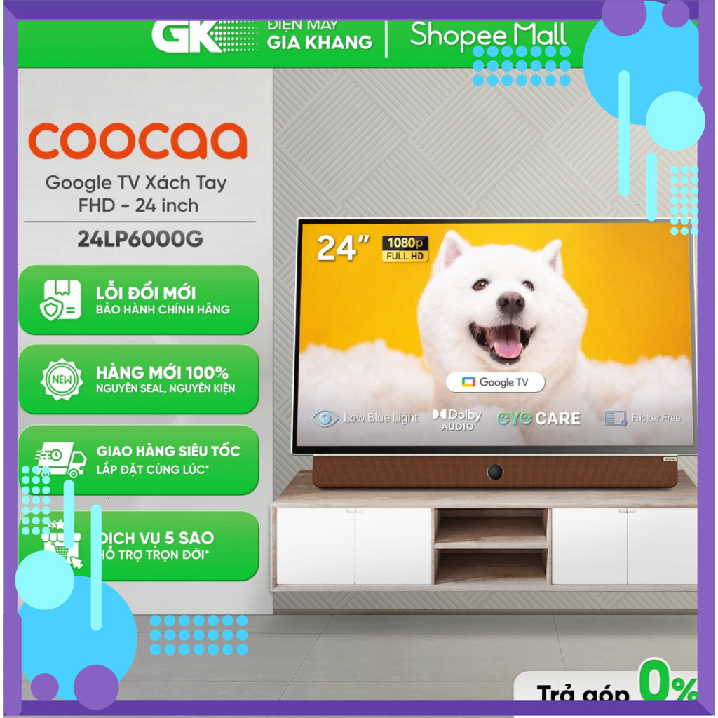 Chính hãng 24LP6000G 24 Inch (Có Pin) | 32D3E PRO 32 Inch (Cắm Điện Trực Tiếp) - Google Tivi Xách Ta
