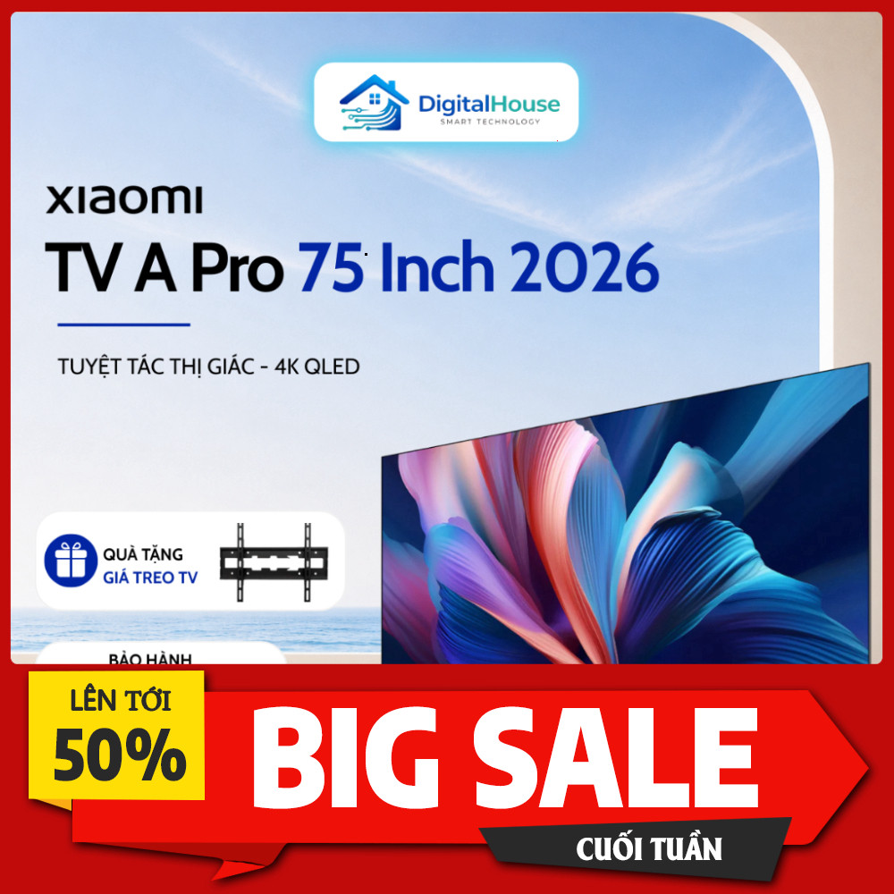 IB đặt đơn  Tivi Xiaomi A Pro 75 Inch 4K QLED Google TV 2026 Chính Hãng Bảo Hành 24Th Giao toàn quốc