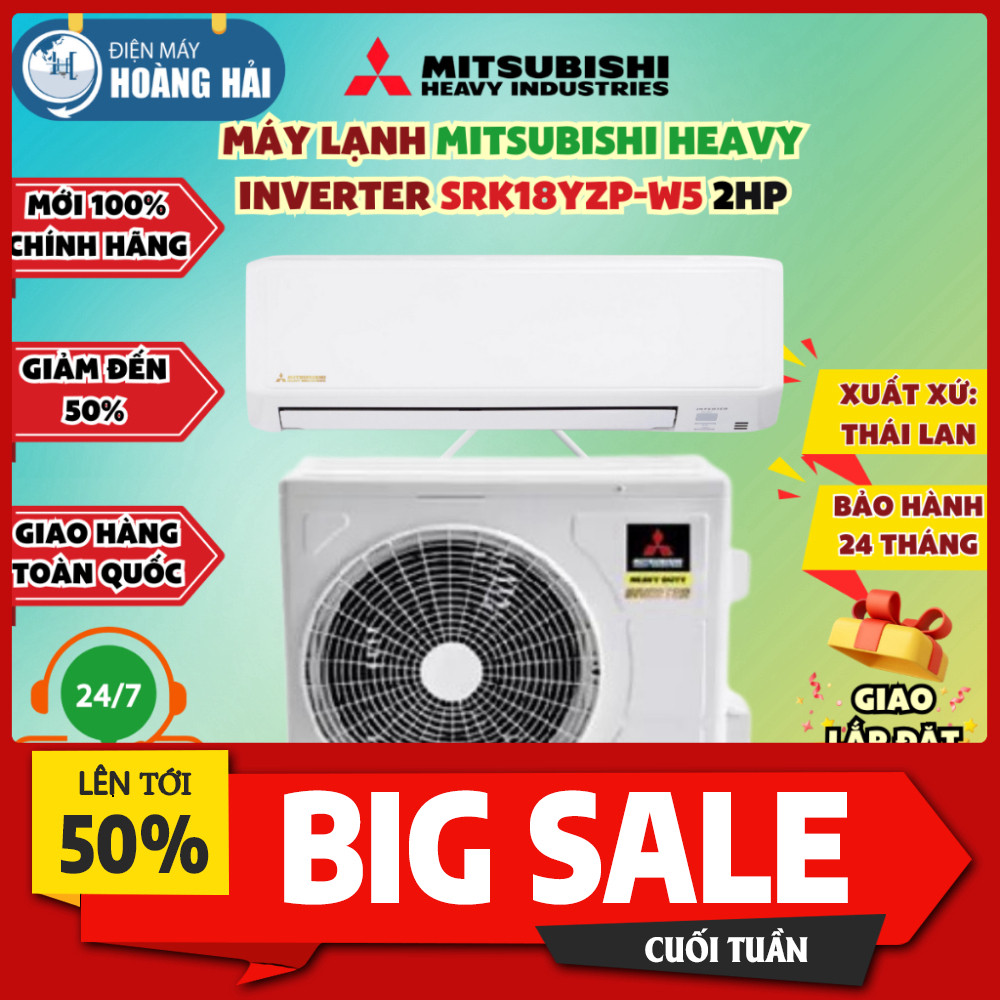 IB đặt hàng Máy Lạnh Mitsubishi SRK18YZP-W5 2HP Tích Hợp Công Nghệ Inverter Tối Tả Tốc Độ Cooled nha