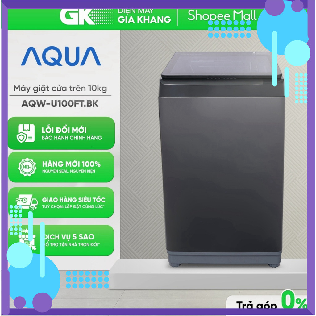Chính hãng [Phí Lắp đặt 0Đ HN HCM] Máy Giặt Lồng Đứng AQUA AWM8-316K(B) | AWM72-316K(S) | AWM9-316K(