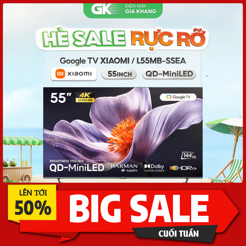 IB đặt đơn  Tivi XIAOMI S Pro Mini LED 4K 55 Inch L55MB-SSEA Hấp Thú Ngắm Cảnh 4K Giao toàn quốc