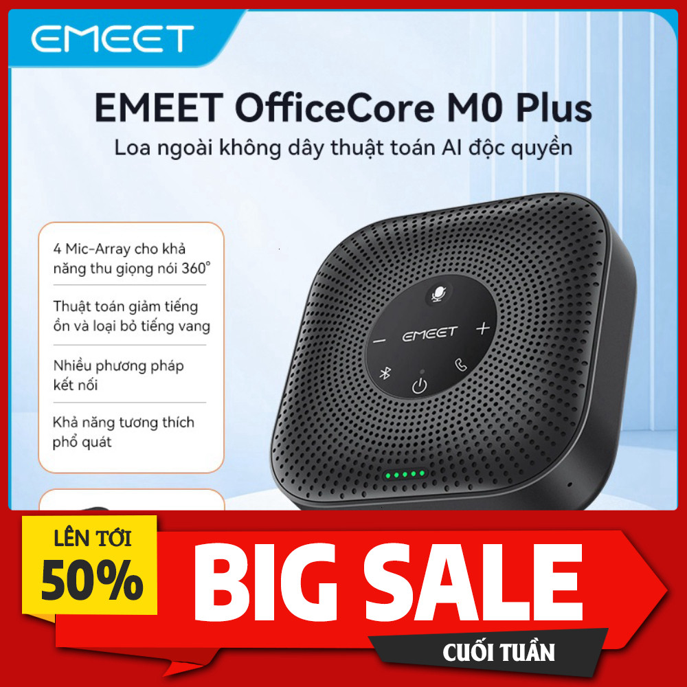 IIB đặt hàng Loa Hội Nghị EMEET M0 Plus Bluetooth 8 Người Cao Cấp Chất Lượng Tốt Loa được trang bị c