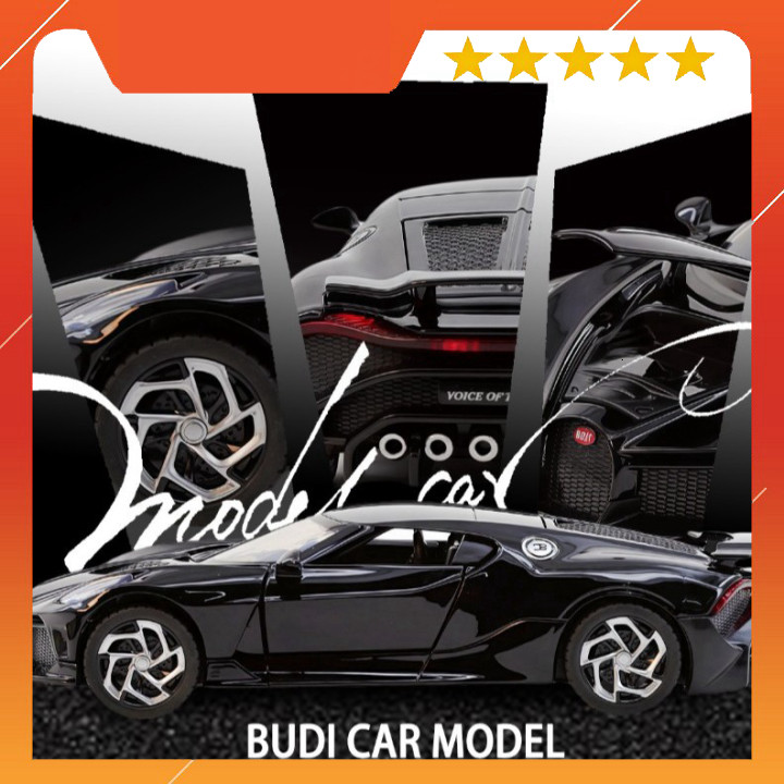 [ HỎA TỐC ] Siêu xe mô hình kim loại Bugatti La Voiture Noire tỷ lệ 1:32
