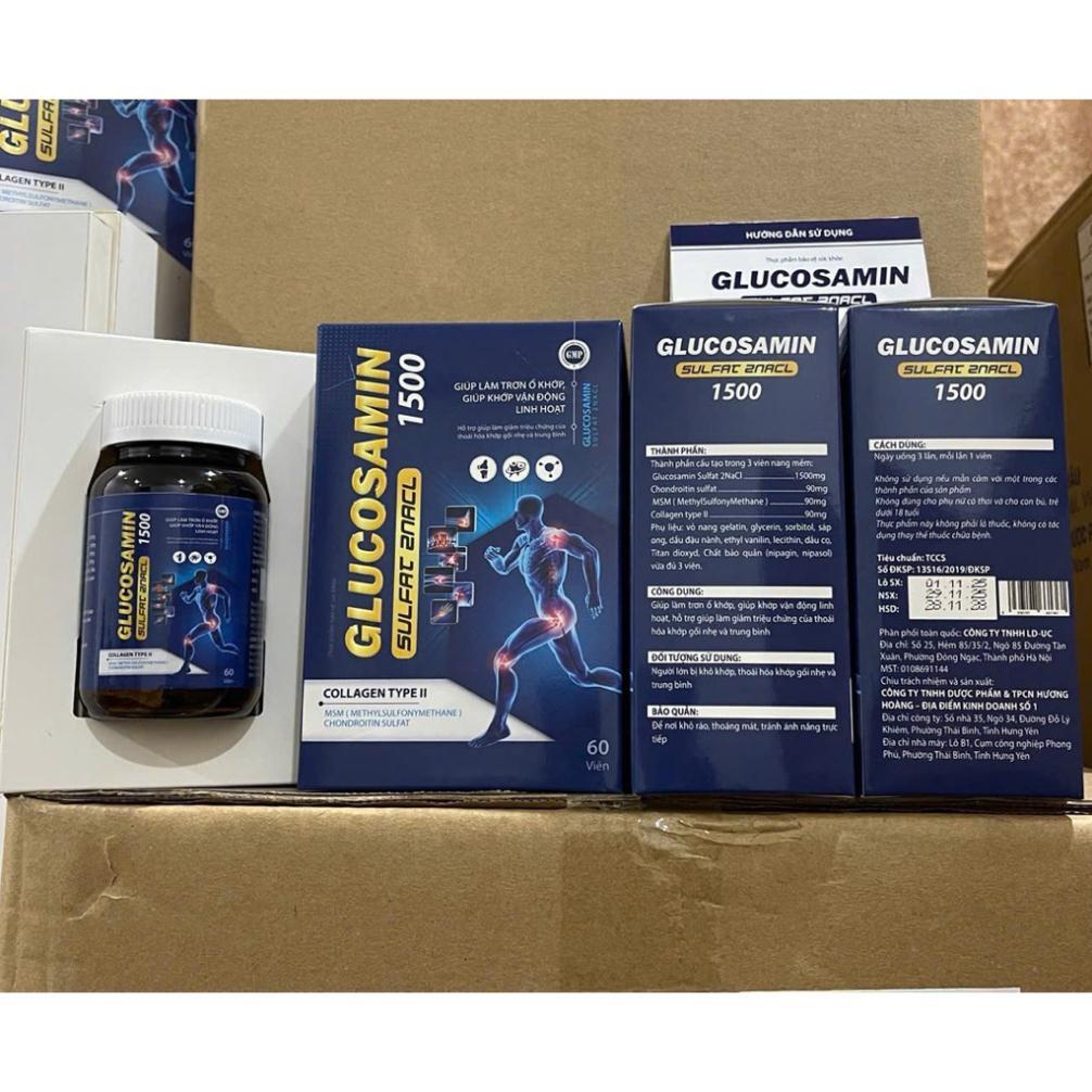 GLUCOSAMIN SULFAT 2NACL 1500 – Collagen Type II (Hộp 60 viên)