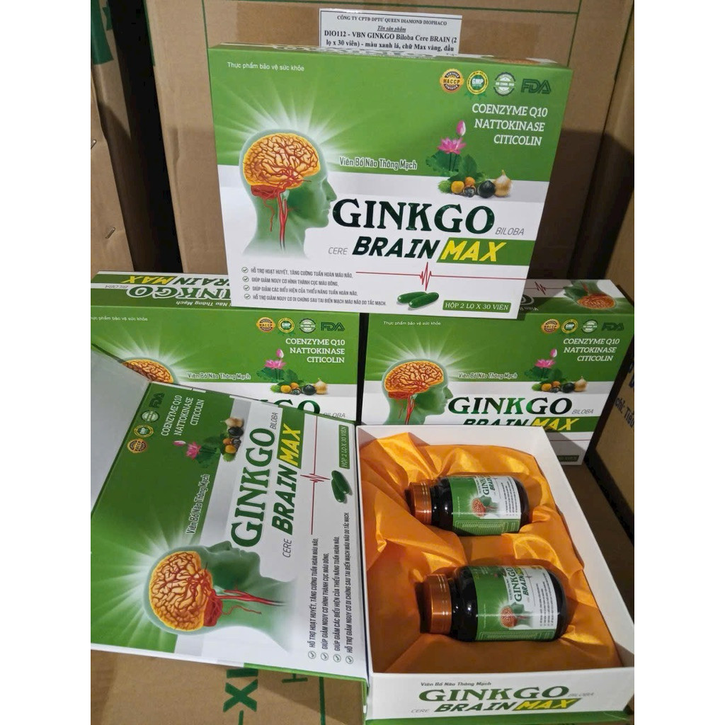 Ginkgo BRAIN - Viên Uống Hỗ Trợ Tuần Hoàn Máu Não