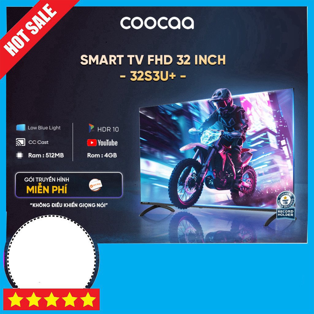 Nhắn shop đặt đơn  Tivi Coocaa 32 Inch Full HD Wifi 32S3U+ Tivi Coocaa 32S3U+ 32 inch, công nghệ Ful