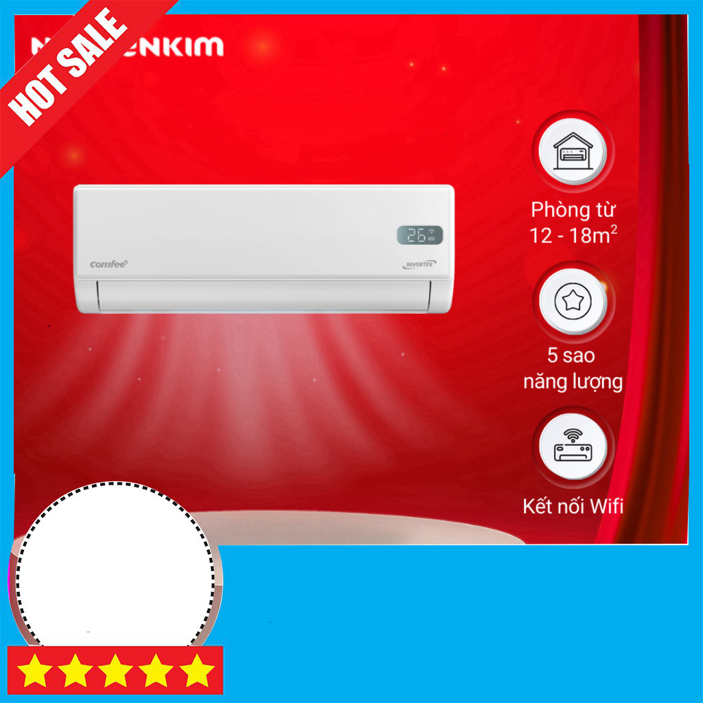 Nhắn shop đặt đơn  "Điều Hòa Inverter Comfee 1 HP CFS-10VGPF, CFS-10VGPC Chất Lượng Cao" Giao nhanh