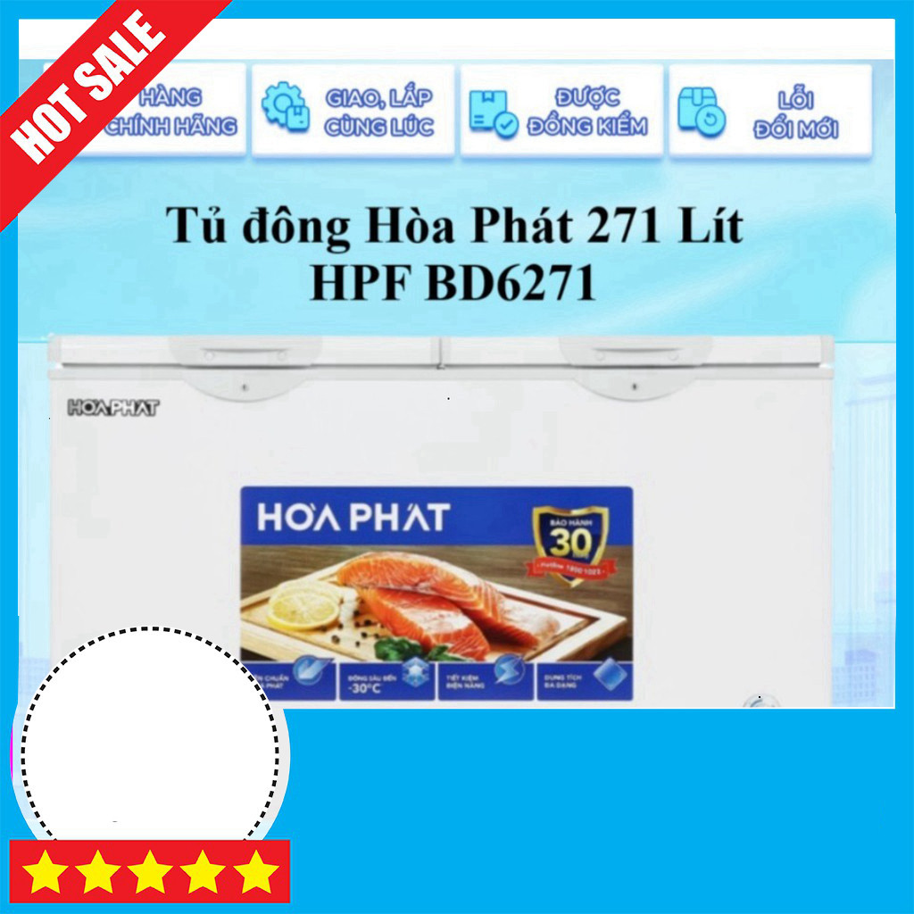 Nhắn shop đặt đơn  Tủ mát đông Hòa Phát 271 Lít làm lạnh trực tiếp Bộ điều khiển trực tiếp HPF BD627
