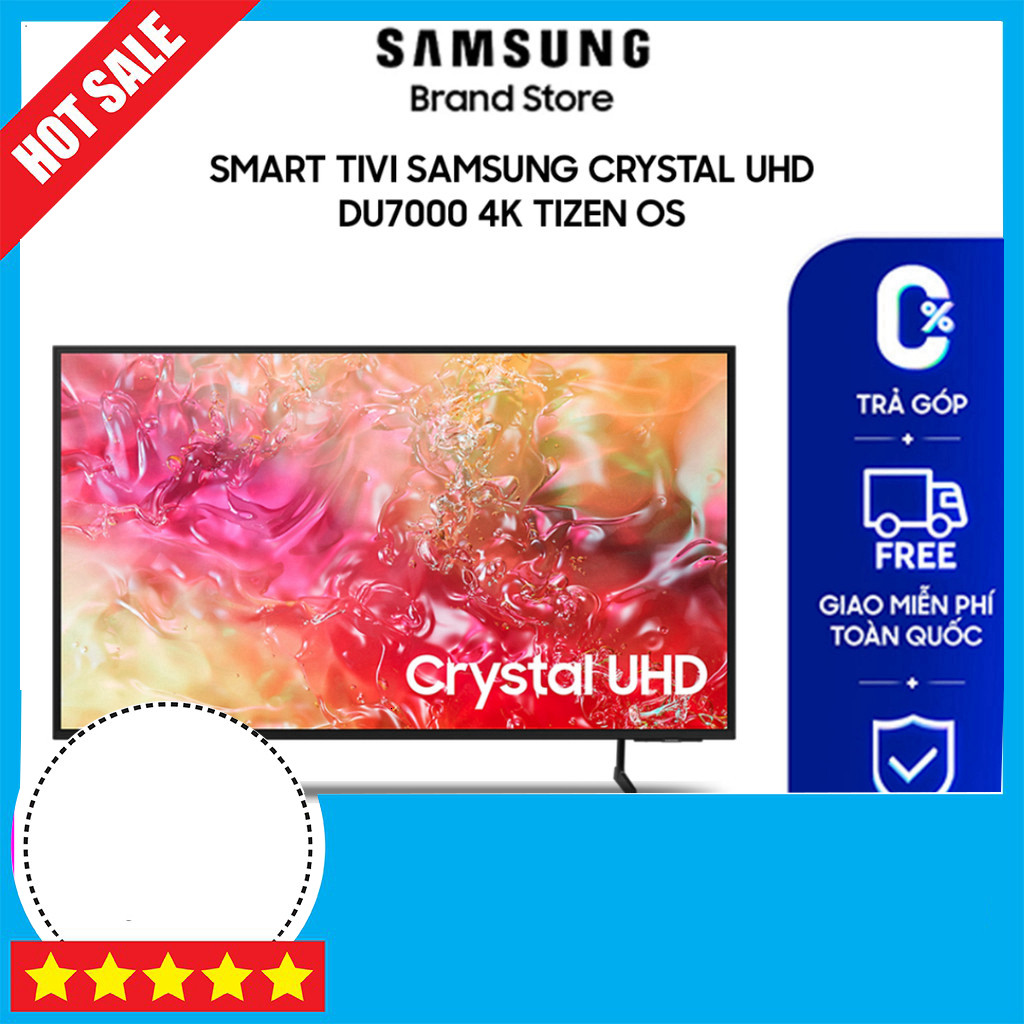 Nhắn shop đặt đơn  TV Samsung Smart Màn Hình Crystal UHD 4K Mới 2024 DU7000 Cao Cấp Giao nhanh