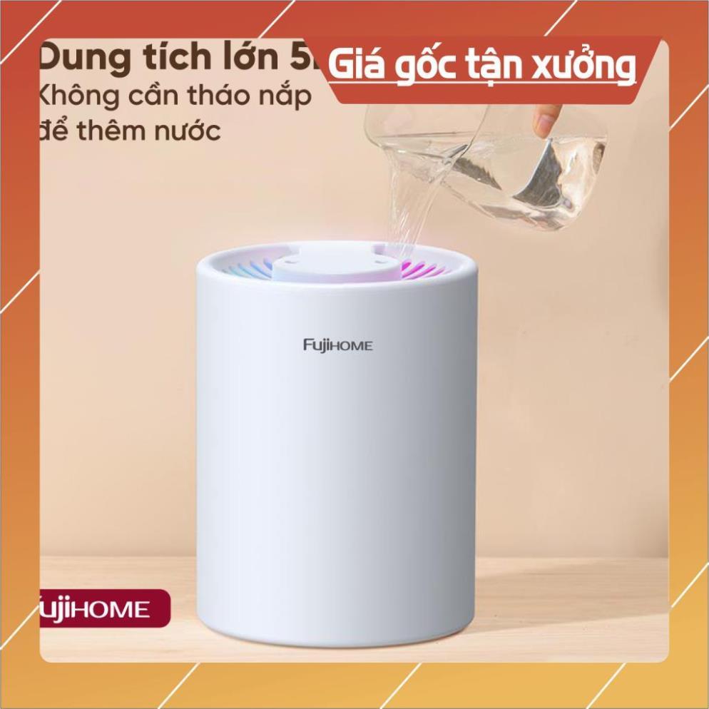 Máy phun sương tạo ẩm xông tinh dầu 5 Lít  FUJIHOME HM05A, máy khuếch tán tinh dầu mini gia đình phò