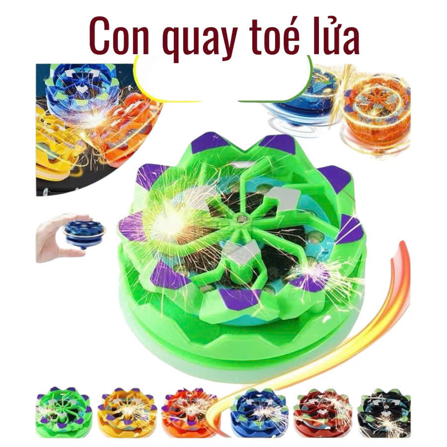 Con Quay Đánh Lửa Con Quay Nado Xẹt Lửa Vô Cực Spinner Phát Sáng Gyroscope Đồ Chơi Con Xoay Trẻ Em