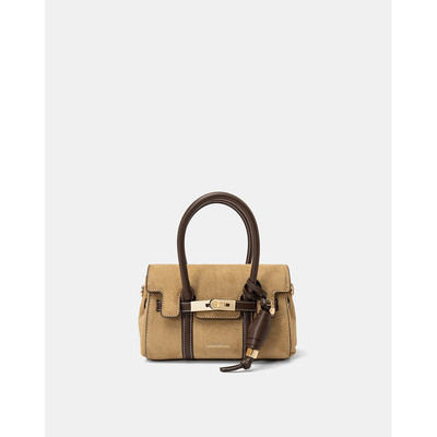 Túi Xách Nữ Thời Trang JUNO Cỡ Nhỏ Croissant Satchel Bag With Belt Detail TXN1065