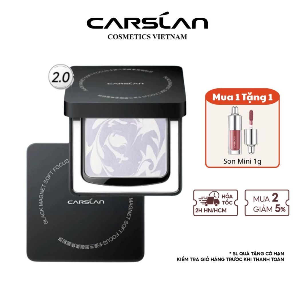 Phấn Phủ Nén kiềm dầu Carslan 24h Phấn Phủ trang điểm Lâu Trôi Kiềm Dầu 8g Carslan Việt Nam