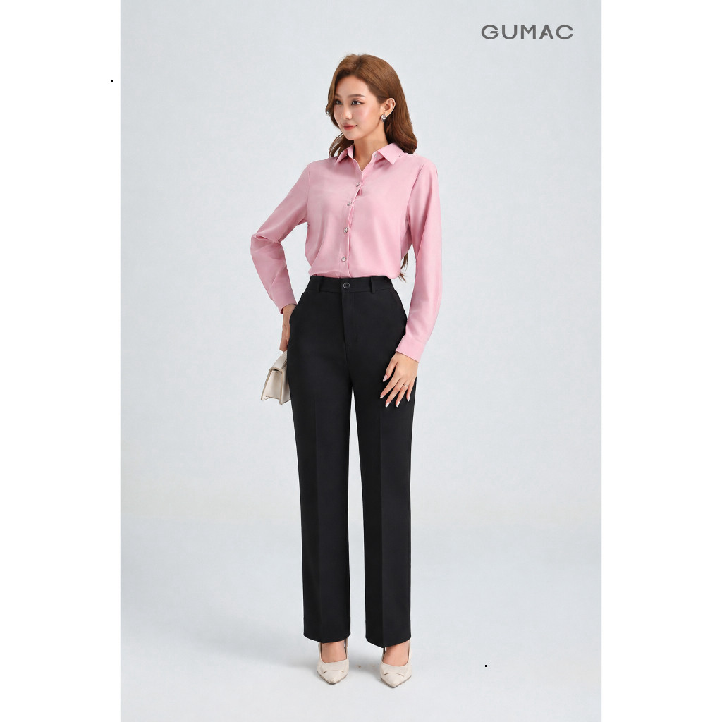 ( ODER SĂN SALE FREE )  [ GUMAC XÓT SIZE ] Quần Tây Nữ GUMAC Ống Suông Công Sở Thiết Kế Tối Giản Tha