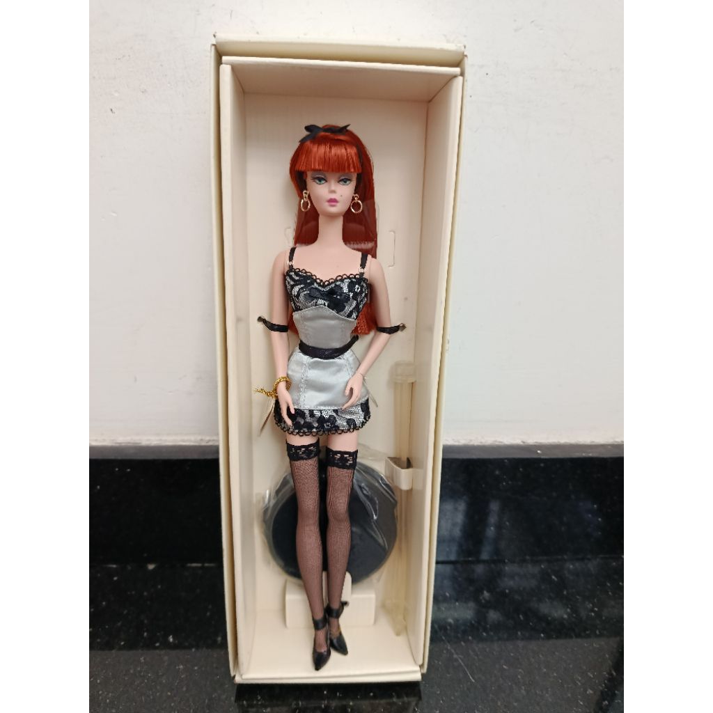 Búp bê Barbie Silkstone Redhead Lingerie ( Mất nắp hộp)