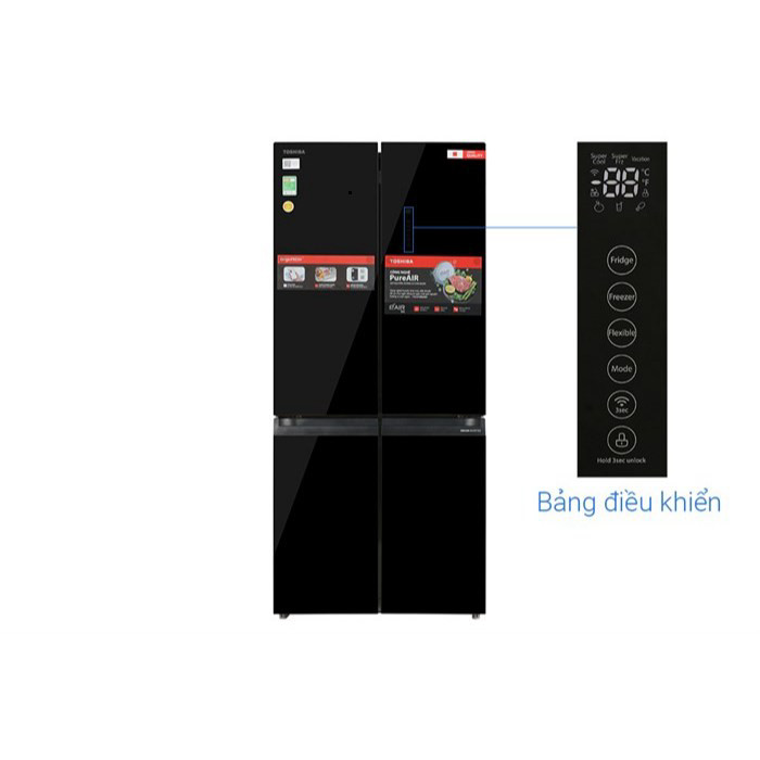 GR-RF677WI-PGV(22)-XK | Tủ lạnh Toshiba Inverter 515 lít GR-RF677WI-PGV(22)-XK