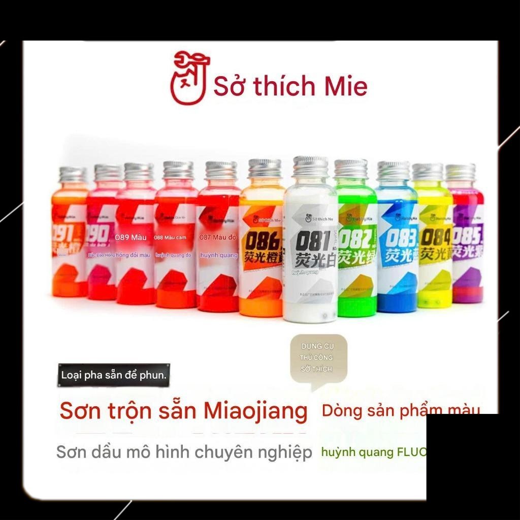 Màu Huỳnh Quang Hobby Mio 50ml – Màu Neon Fluorescent Sơn Airbrush Pre-thinned Cho Gundam Model Kit
