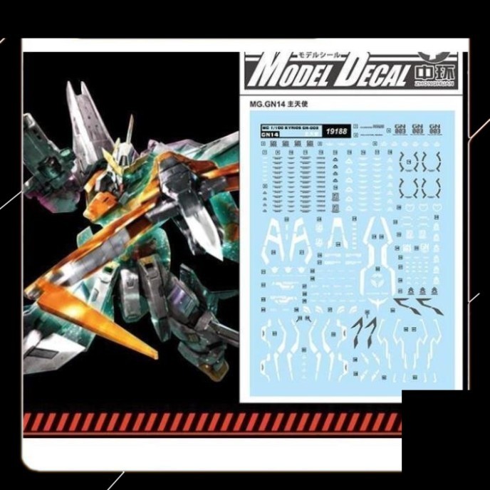 Decal nước cho mô hình MG 1/100 mg kyrios - 19188